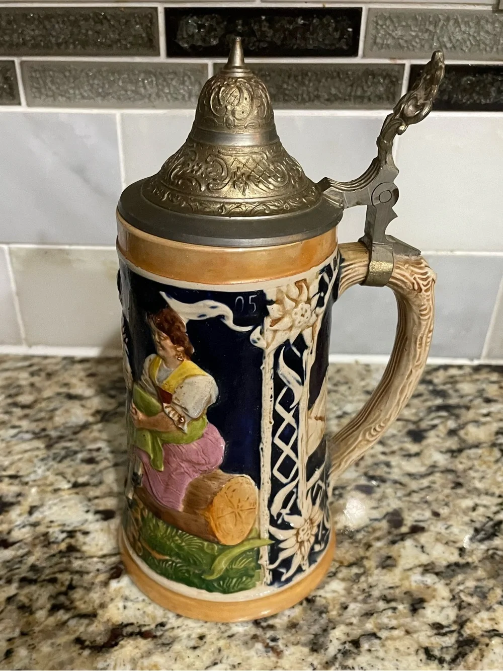 Vintage German beer stein
